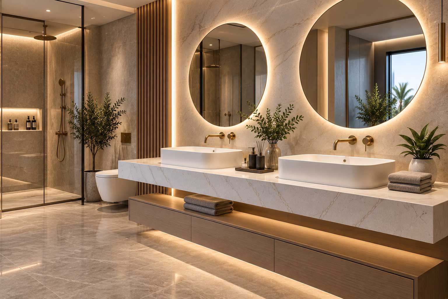 Solid surface vanity