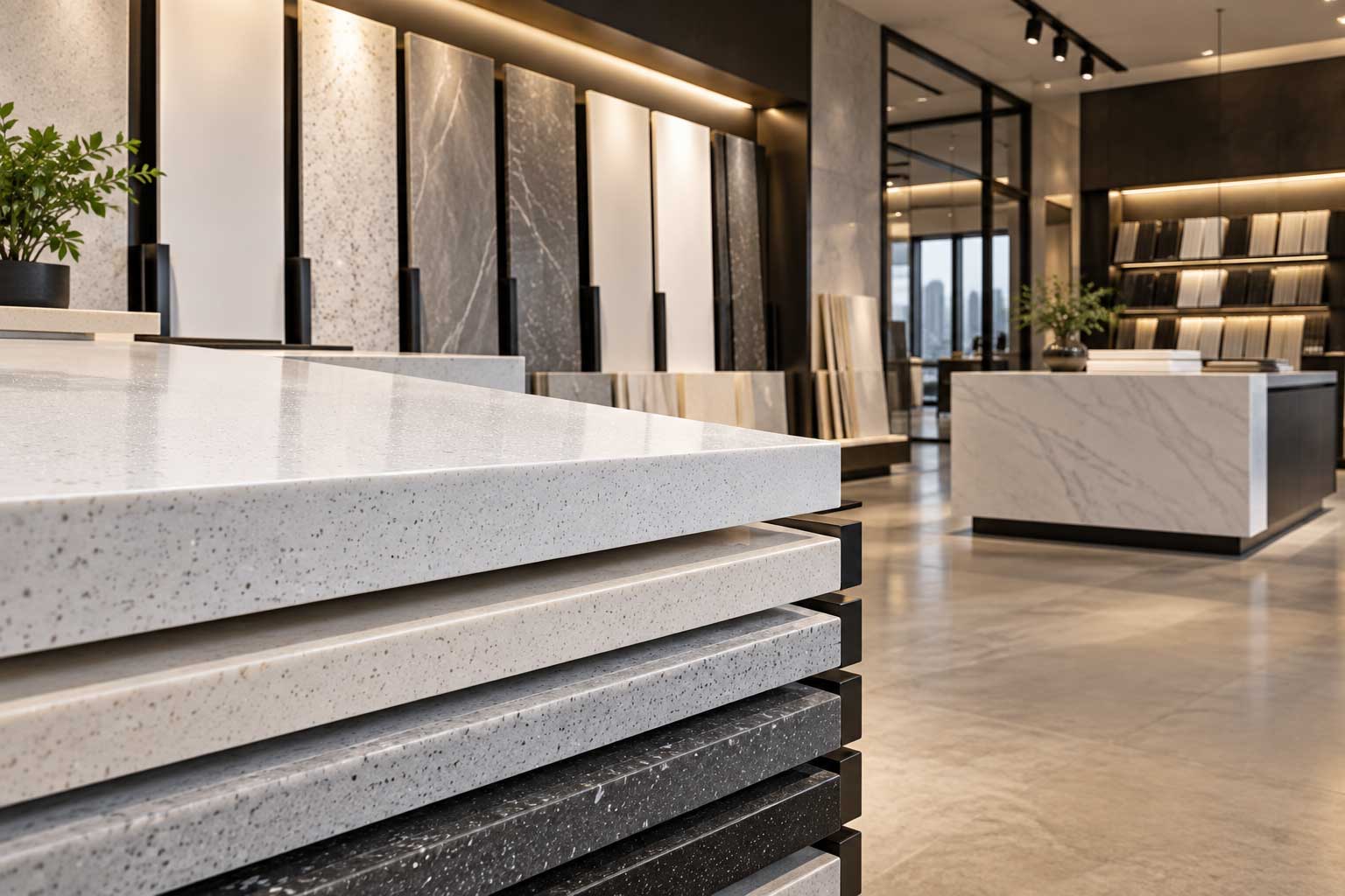 Corian sheets showroom in Dubai